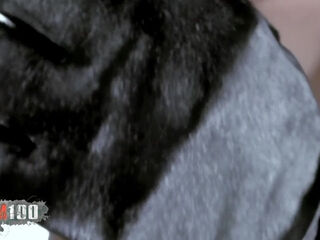 Mature redhead Fanny getting naked in the garage - MMM100