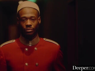 Black Bellboy's Cock Gets Rode Well by A Hot White MILF