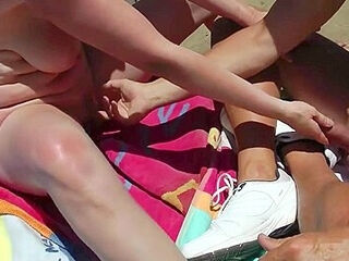 Public Beach Sex In Spain Everyone Can Finger And Fuck Me O