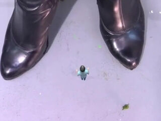 Giantess Teacher crush tiny man