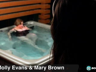 Molly Evans & Mary Brown: Hot Tub Girlfriends