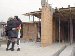 Mature Construction worker threesome