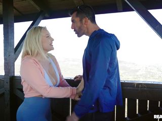 After Hiking, My Blonde Girlfriend Sucks My Dick To Make Me Cum