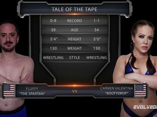 Carmen Valentina Nude Wrestling Domination On A Guy And Strapon Fucks Him