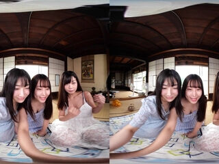Virtual Dive: Country Life with Three Old Friends - Softcore Non-Nude Harem of Japanese Babes
