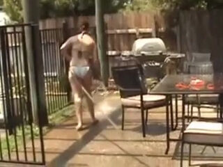 Step mom's Bikini On...And Off!