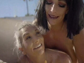 Two Big Boobs Milfs Eat Each Others Pussies And Shares Giant Dick Threesome Fuck