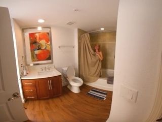 'Stepmom VR porn showering and giving blowjob to stepson'