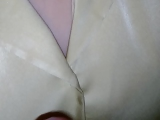 Cum mainly my wife's satin blouse