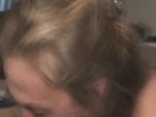 Dumpy Blonde Crack Whore Sucking On Dick Point Of View