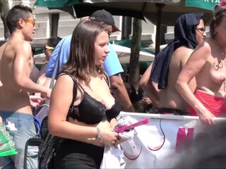 The 2018 NYC GoTopless Day End Of Event At Bryant Park