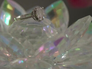 Busty blonde milf with huge boobs calls a guy with big cock to pound her in her bed