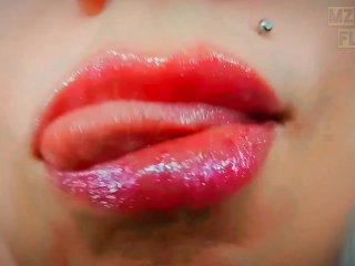 Lipgloss & Kisses: Goddess Lips Fetish ASMR with Binaural Beats