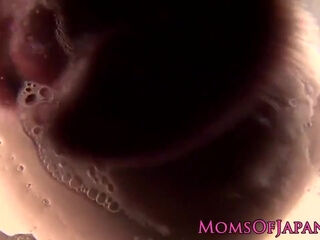 Cocksucking Japanese Milf Jizzed In Mouth