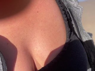 Risky Outdoor Sex for Money. Cute let Stranger Play with her sweet Pussy and gorgeous Tits