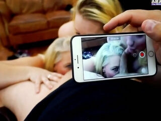 18yo Faith And Hot Stepmom Suck Cock Together And Stepmom Takes Cock For Porn Audition. Of 2