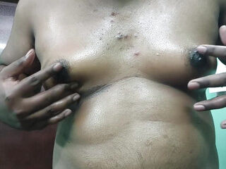 Clipping on nipples it's very painful and moody