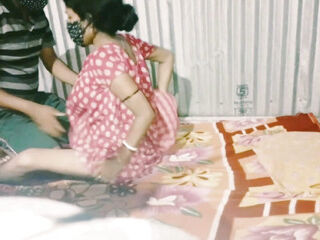 Indian double penetration sister and stepbrother kiss and drink milk and cuddle.