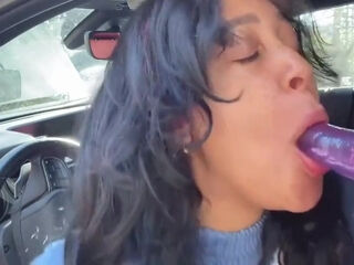 Woman Masturbates And Talks Dirty In Her Car And Cabin