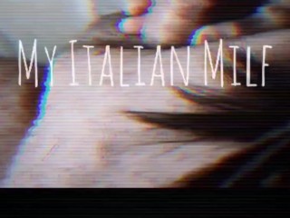 Day 11 - my Italian milf sucking Cock and slow handjob, relaxing amateur, short video
