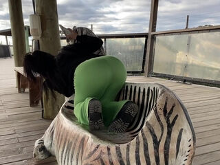 Girl takes a nice walk in the nature before getting fucked silly