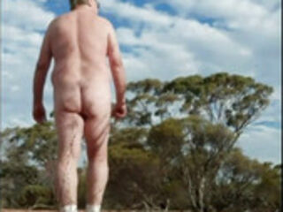 naked walk with wank