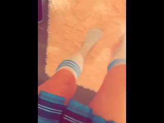 Dancing in socks fetish