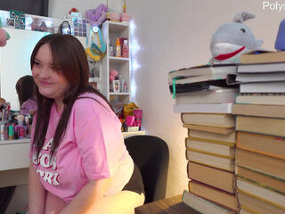 Russian actress shoots solo backstage video