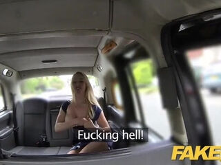 Blonde milf Victoria has her ass fucked by a cab driver