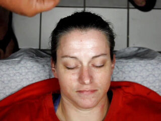 Homemade Amateur Cumslut Taking Loads to Her Pretty Face