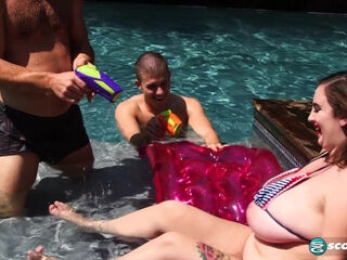 PornMegaLoad - Milly Marks Dp Pool Party