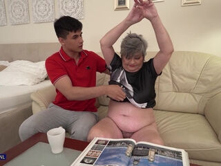 Hairy And Curvy Granny Sisi Gets Seduced And Fucked By Her Horny Stepgrandson