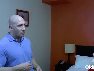 British MILF Lacey Starr Gives Deep Blowjob To Fit Young Guy