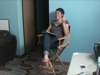 Renee behind the scenes