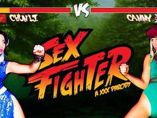 Bang-Out Fighter: Chun Li vs. Cammy (GONZO Parody) - Brazzers