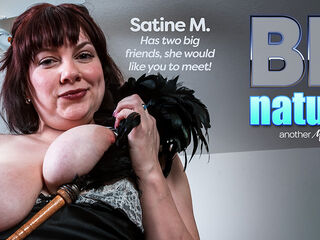 American Satine M. Is A Curvy Milf With Big Natural Tits And A Wet Pussy That Needs Attention
