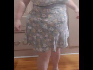 I bought my self a cute dress, me what you think.