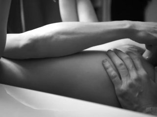 She fucks her ass with a huge dildo before I fuck it