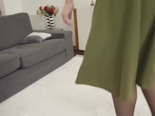 Step mom In Stockings Turned Out To Be The Most Talented And Hot Mistress