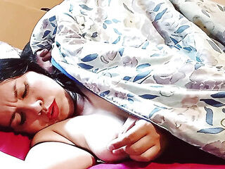 I crawled into my stepmom's bed early in the morning to fuck and have morning sex.