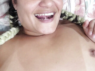 Fucking Hairy Pussy with Dildo