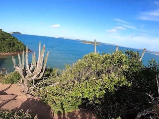 Island Adventure: Brunette's Beachside Ride