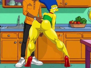 Marge Fucked While Homer's Takes a Nap - 2D Simpsons Animation