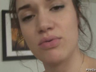 'Paris Lincoln Cuckolds you With Pov Blowjob And then fucks you with pov Sex Then Creampie Eating Chastity And femdom Strapon'