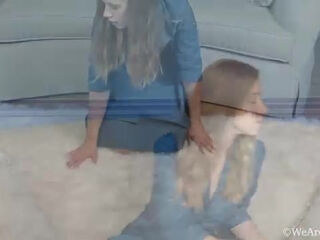 April plays on fur rug and masturbates wildly - WeAreHairy