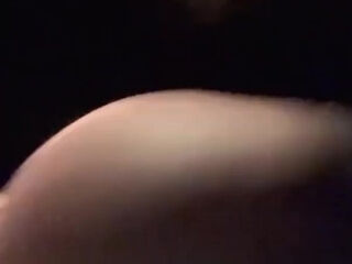 Blonde babe moans loudly in the car, as he cums all over her pussy POV