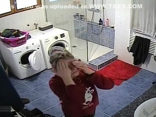 French woman shaves under her arms