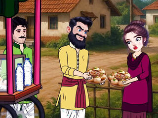 Panipuri guy Poonam   First honeymoon after marriage