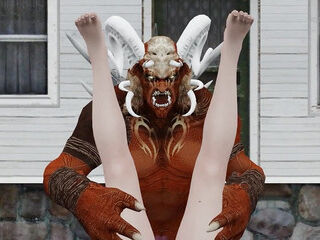 Red Monster hardcore Fucking with Big Dick