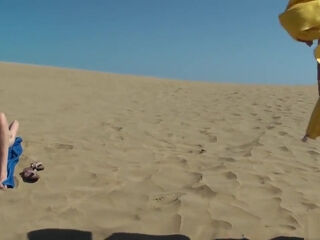 The beach whore for everyone on Gran Canaria UNCUT
